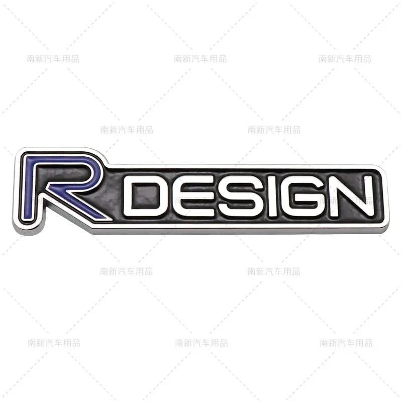 3D Metal Rdesign R Design Front Grill Car Badge Sticker Emblem Decal Decoration For VOLVO XC40 XC60 XC90 V90 S90 S60 V60 V40 C70