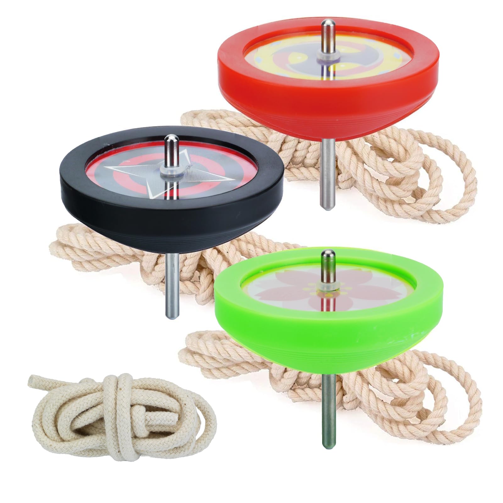 

Spin Gear Certified Swallow Set of 3 Red Tops, (Black - - Yellow-Green)