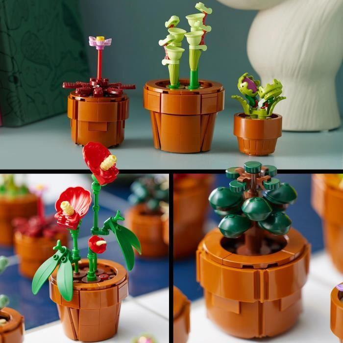 LEGO® Icons 10329 Les Plantes Miniatures, Collection Botanicals 9 Plantes Artificielles avec des Fleurs, Décoration d'Intérieur