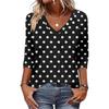 Women's V Neck 3/4 Sleeve Tops Casual T Shirts Basic Summer Tees Loose Fit Fall Pullover Tunic