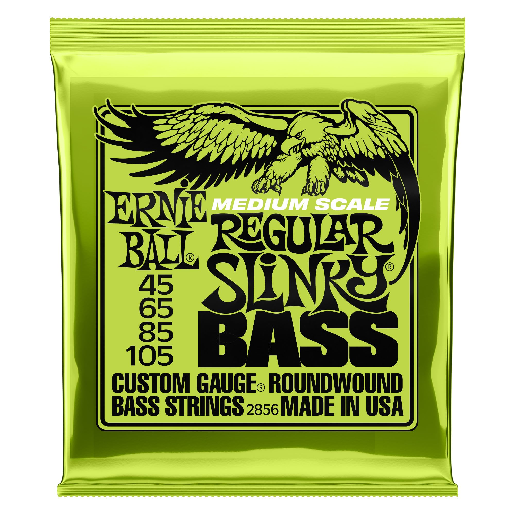 Струны для бас-гитары Ernie Ball P02856 Regular Slinky, средняя мензура