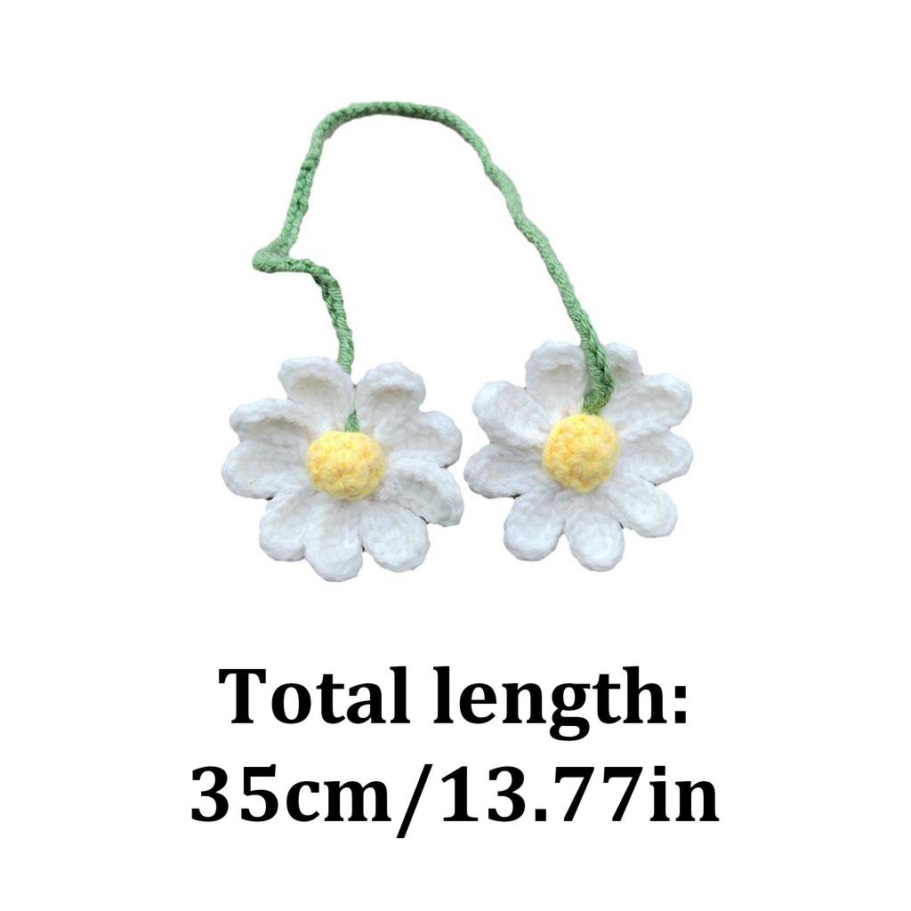Cotton Yarn Hanging Basket with Unique Daisy Pattern For Home Ornaments And Office Decorations Personalizing Your Car
