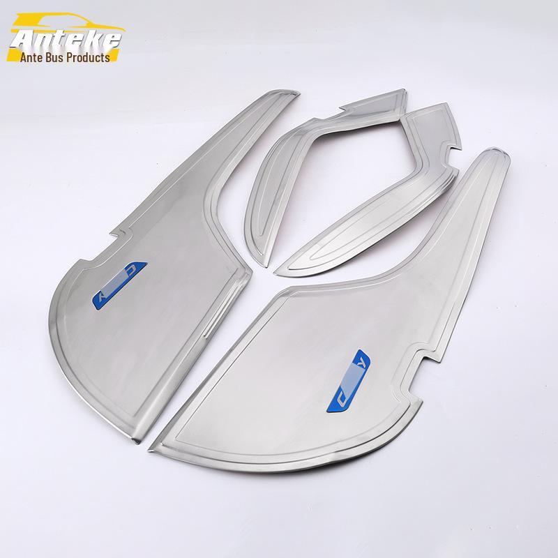 Stainless Steel Anti-Kick Pad & Decorative Sticker for 18 Camry Models – Door & Armrest Protection