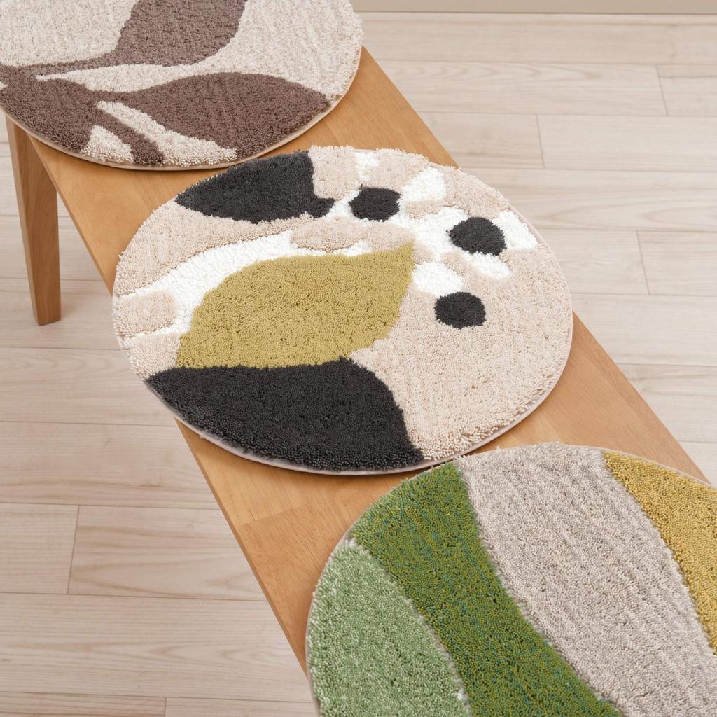 Senko Chair 38cm Palm Tree 27166 M+home Pad, Diameter, (Beige),