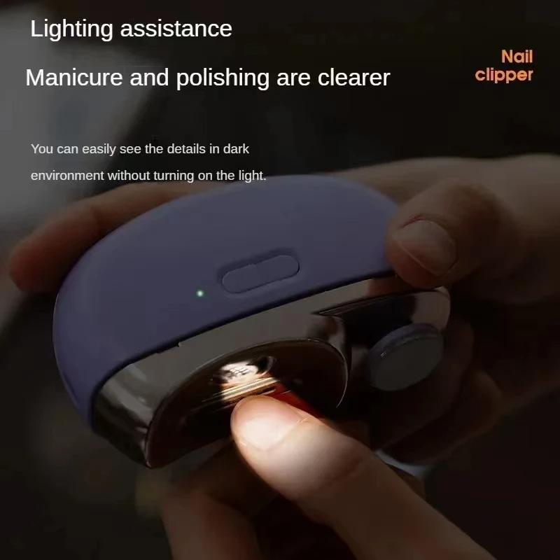 Electric Nail Clipper Grinding and Polishing 2 In 1 Multifunctional Portable Automatic Nail Grinder Electric Manicure Tool