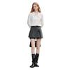 Xiangying Women's French Doll Collar White Shirt
