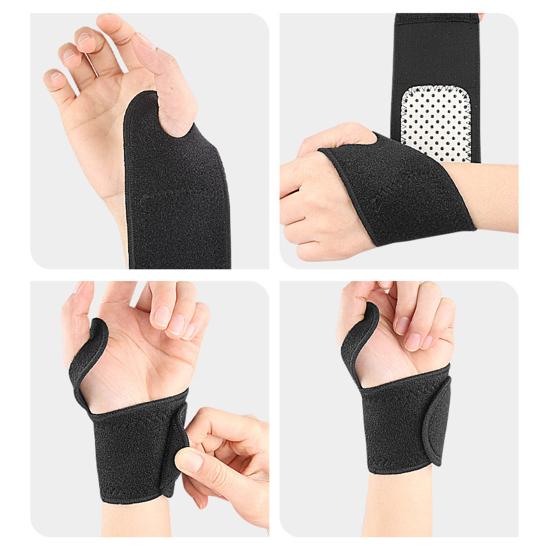 Bal jobb kéz csuklópántja állítható rögzítőszalaggal kéztőalagút kompressziós csuklótámasz sport csuklóvédő