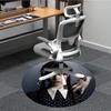 1pc Wednesday Addams Carpet, Round Non-Slip Durable Large Size Office Carpet, Suitable for Office,yy250908051