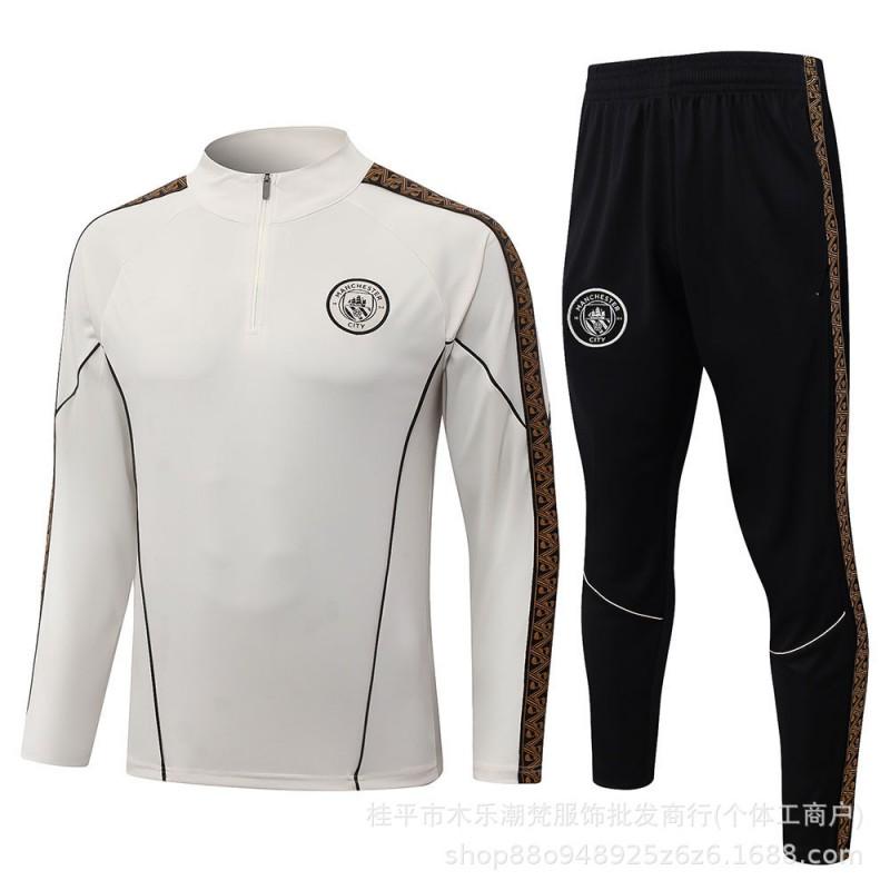 26/27 Season Spain Miami Marseille Training Top Long Sleeve Half Zip Tracksuit Kids Adult Football Jersey Fall Winter