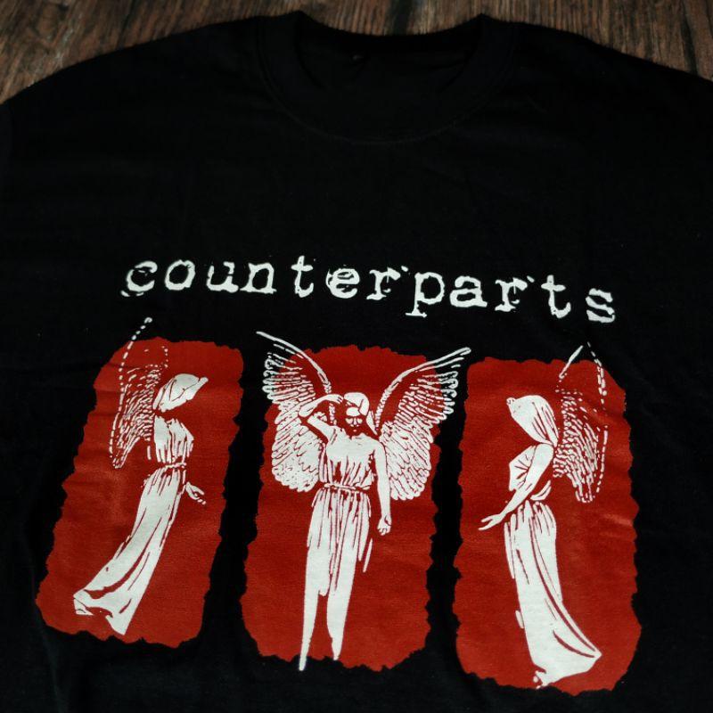 

Counterparts Hand in Hand with Angel T Shirt All Size S-5XL Gift Fan BT959 Unisex T-Shirt S