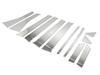 BRIGHTZ Days B21W Stainless Steel Plated Pillar Panels No Visor Required Fits Days and 21W Ultra-Mirror (12-Piece Set) - [PIL-SIL-247] - B21, 21,