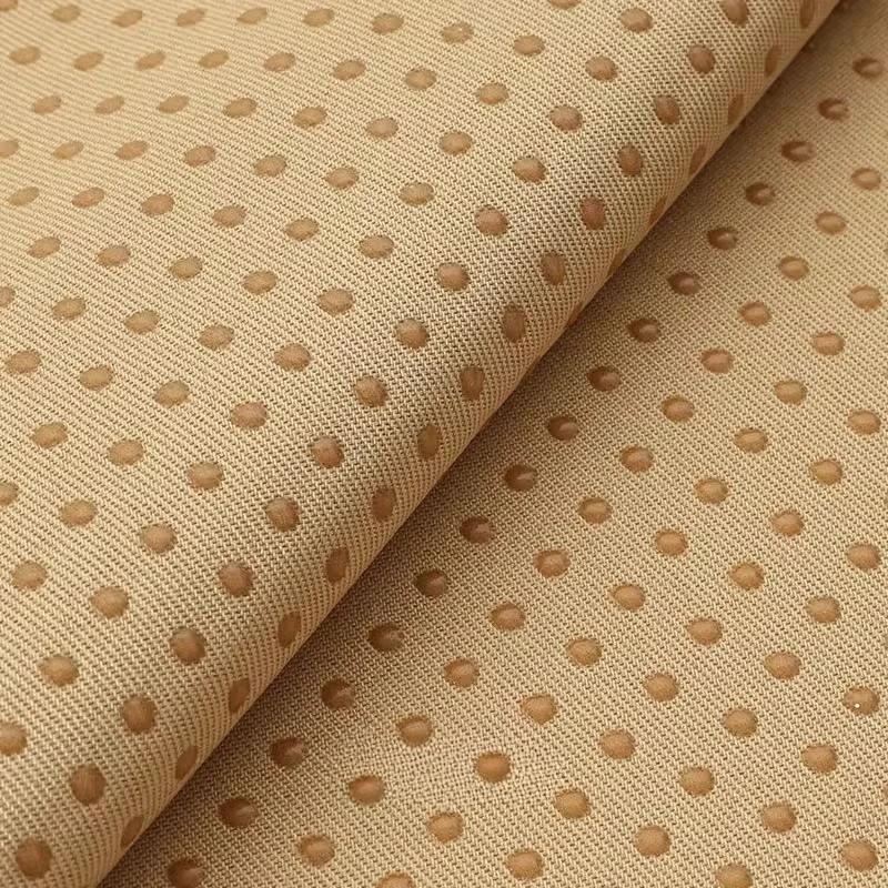 Polyester Anti Slip Cotton Fabric Drill Dotted Anti Skid NonSlip Gripping Material Rubber Coating Mat Cloth DIY Sewing Fabric