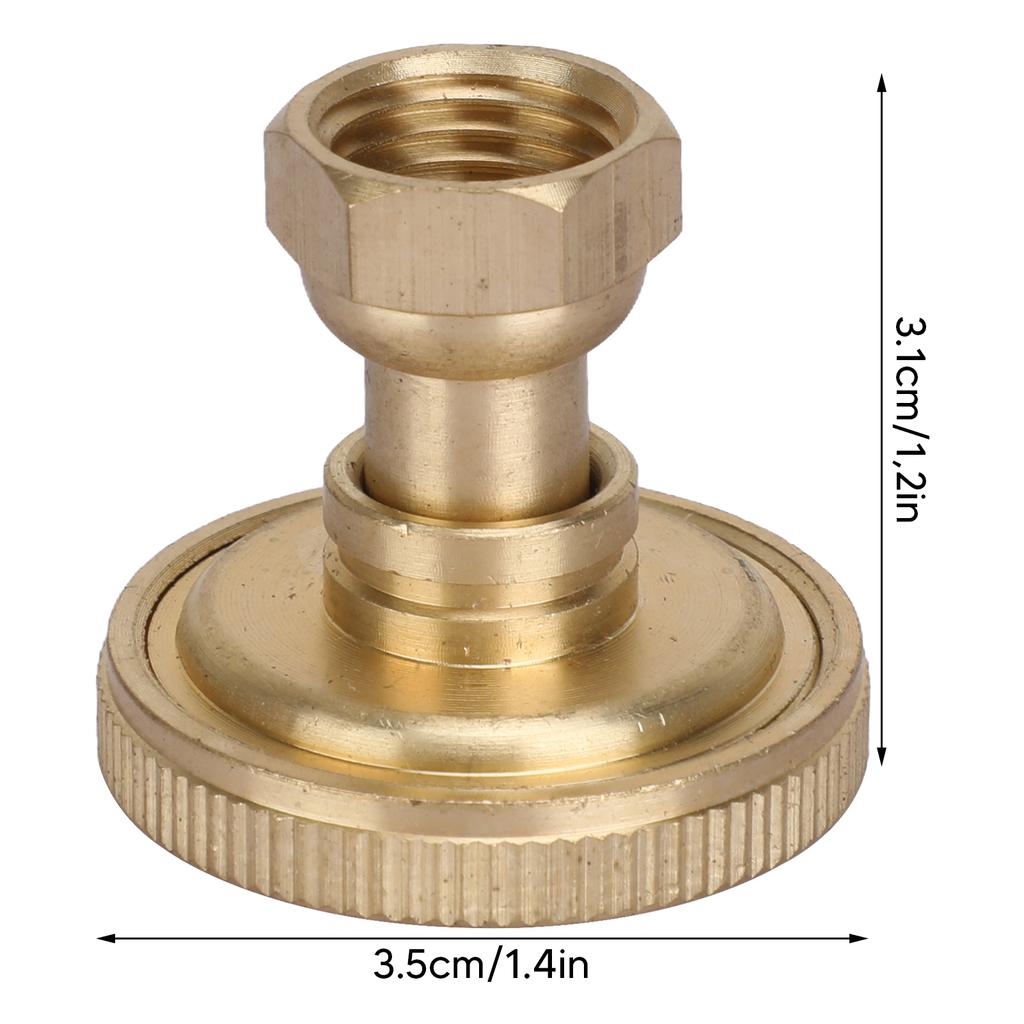 Garden Atomizing Nozzle Copper G3/8 Internal Thread Straight Head 8 Holes Water Pipe Spray Head for Agricultural