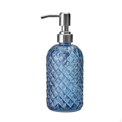 Glas-Pump-Seifenspender-Flasche, nachfüllbar, Salon, robust, aus 304 Edelstahl