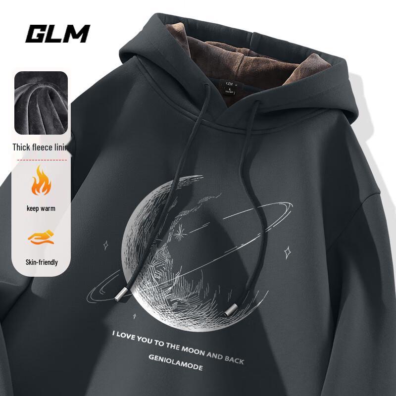 

GLM Men s Thickened Fleece Lined Hoodie 2XL