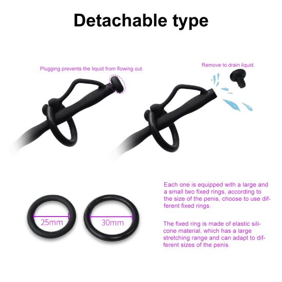 Urethral Catheter Dual Use Expansion Stimulate Super Long Hollow Guided Urethral Manual Masturbation Rod