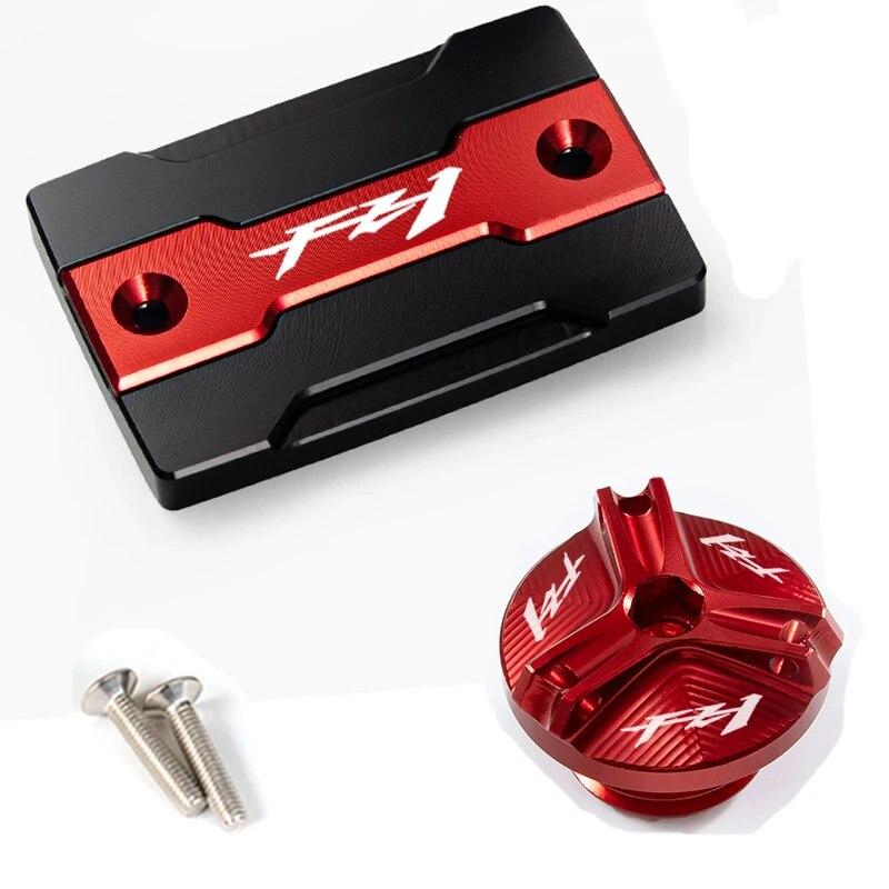 For YAMAHA FZ1 FAZER FZ-1 2006-2015 2008 2009 Motorcycle Front Brake Fluid Tank Cap and Engine Filler Cap Protection Accessories
