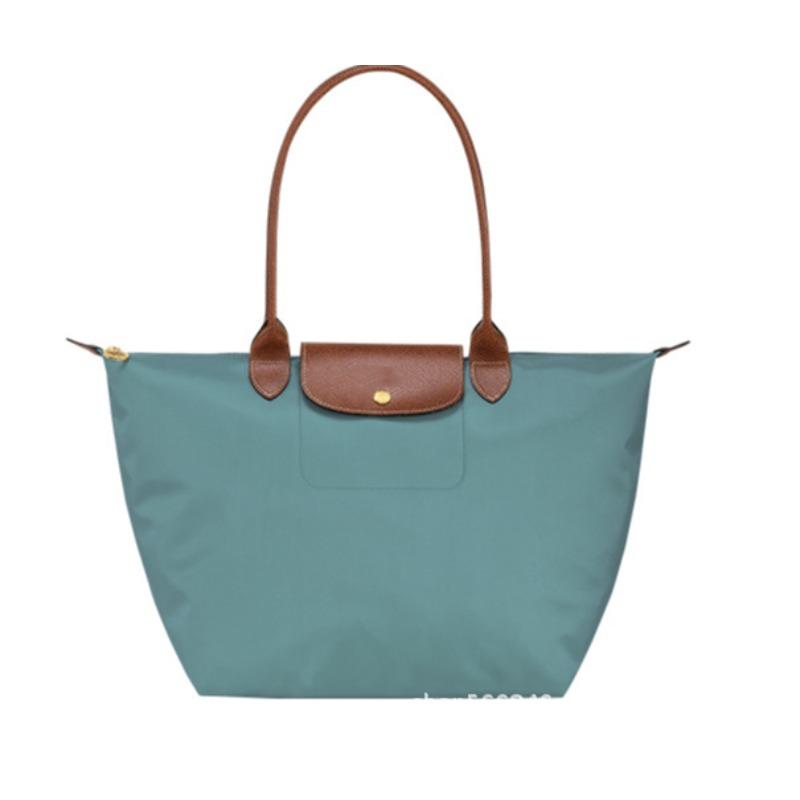 Borsa a sacchetto Leggera borsa tote pieghevole Borsa a tracolla per pendolari in nylon impermeabile di grande capacità borsa a mano