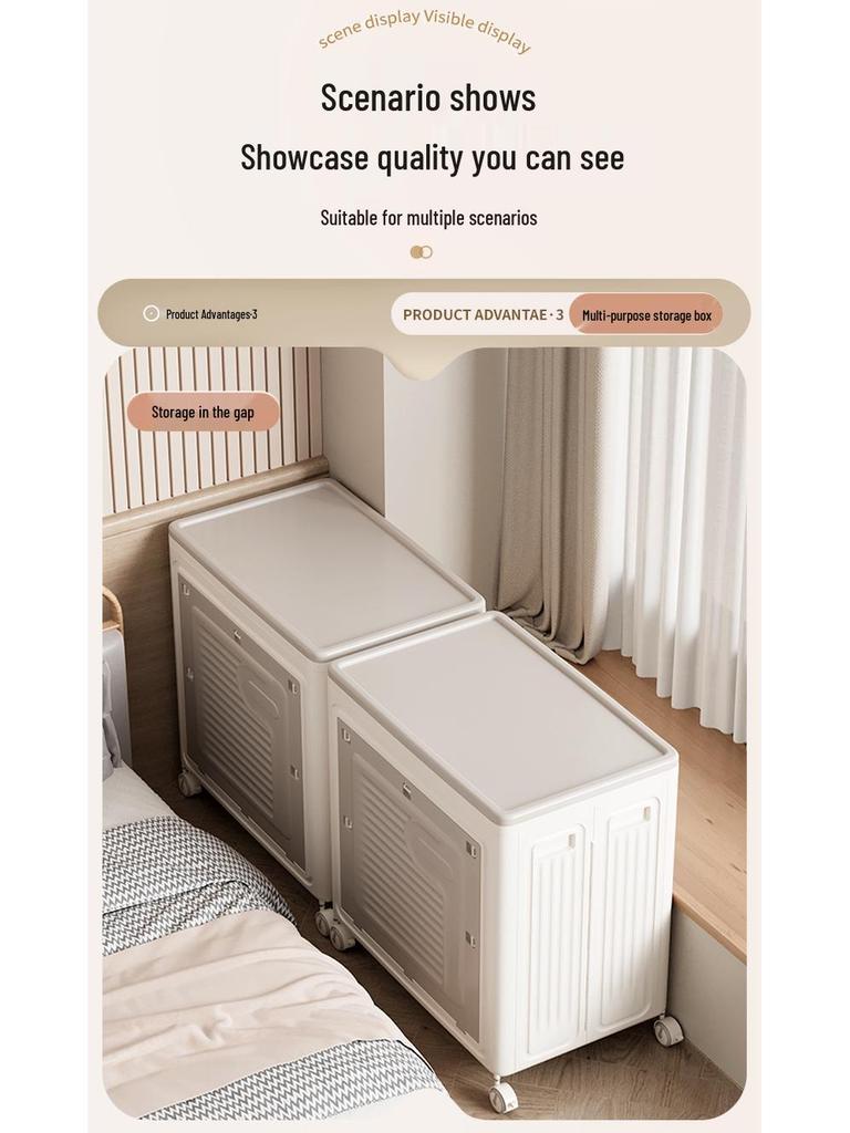 Large Capacity Foldable Clothing Organizer with Wheels