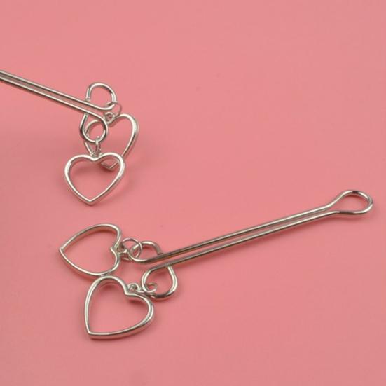 Heart Nipple Clamps Breast Labia Clitoris G-spot Clip Couple Flirting Sex Toy