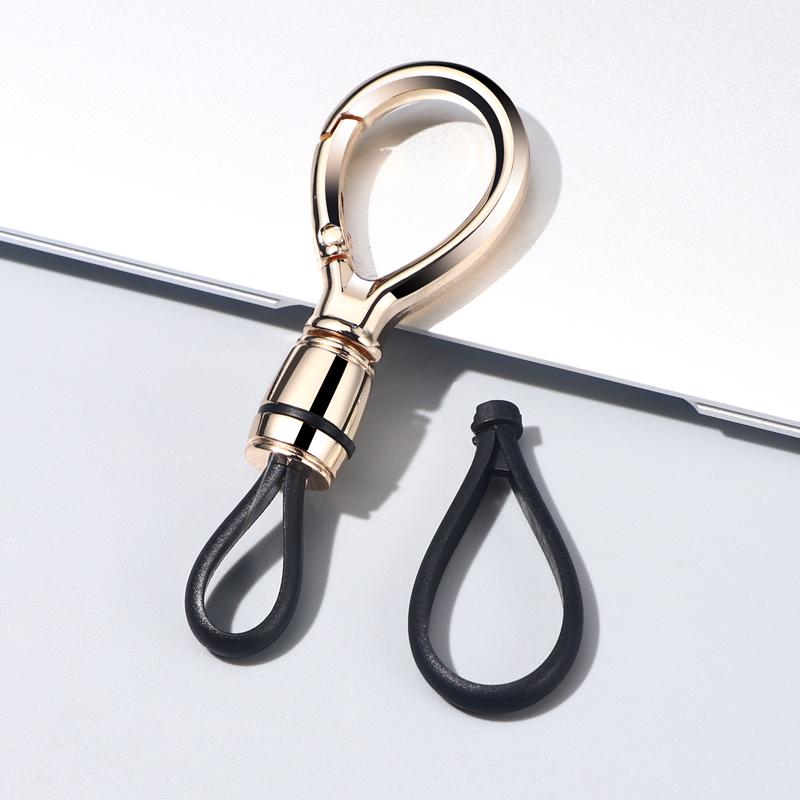 Men's Metal Car Keychain Pendant: Sleek Anti-Lost Waist-Hanging Key Ring