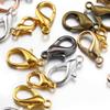 100pcs 10-18mm Carabiner Clasps for Jewelry Making Components DIY Lobster Clasp Bracelet Necklace Hooks Chain Closure Keychain