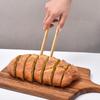 Ruhan Bamboo Food Tongs for Cooking & Grilling, 30cm (5-Pack)