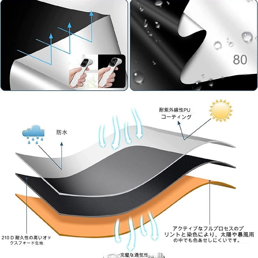 Itisyou Blackout Window Blackout UV Blackout Film for Windows X Curtains, Sheet, Heat-Blocking Film, Protection, (1.45 4M)