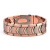 Europäisches & Amerikanisches Schildmuster Kupfer Magnettherapie Armband