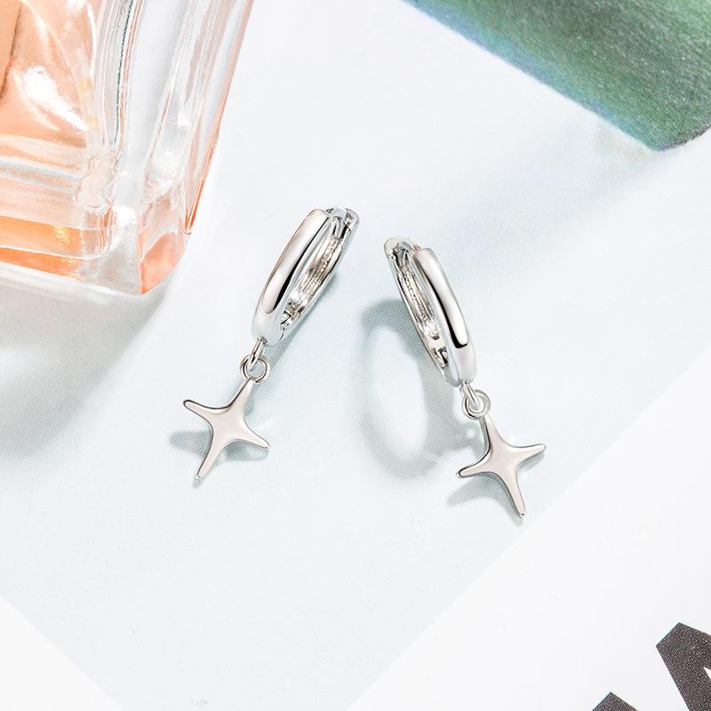 Star earrings, women's earrings, ear buckles, niche design versatile temperament stud earrings