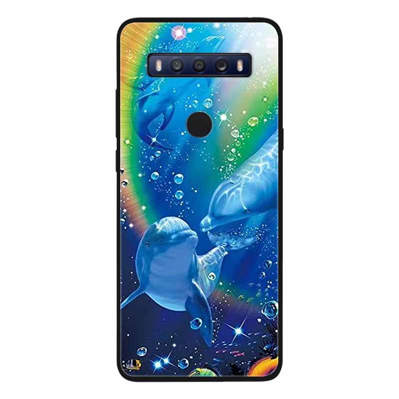 Para TCL 10 SE Funda Suave de Silicona Fresca y Moderna Para TCL 10SE T766U T766H Tapa Trasera TCL10SE TPU Protectora para Teléfono Fundas
