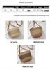 Women's 2026 Summer Straw Woven Crossbody Bag: Casual & Versatile Beach Vacation Bucket Bag
