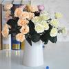 1 Bouquet/12 Heads Artificial Roses Silk Flower Home Party Bridal Bouquet Decor