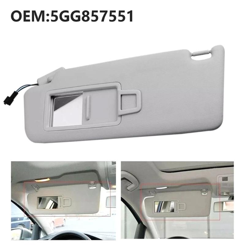 Acessório de Interior de Carro Pala de Sol Lado do Condutor Protetor Solar Resistente ao Calor Bloqueador UV Para Golf 7 Substituição Direta 5GG857552