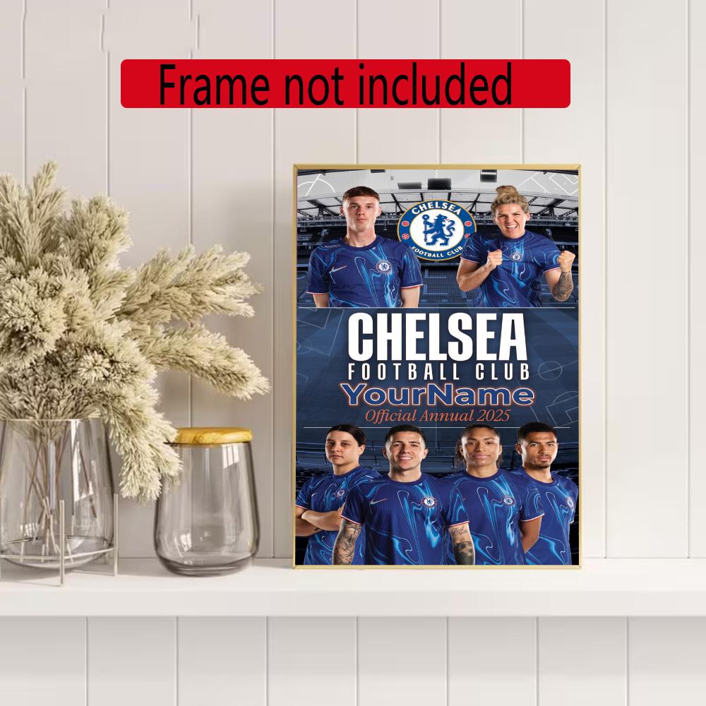 Chelsea Fc Personalized Name Round Diamond Painting Kit Diamond Embroidery Painting Rhinestones Mosaic Frameless Handwork Decoration Arts