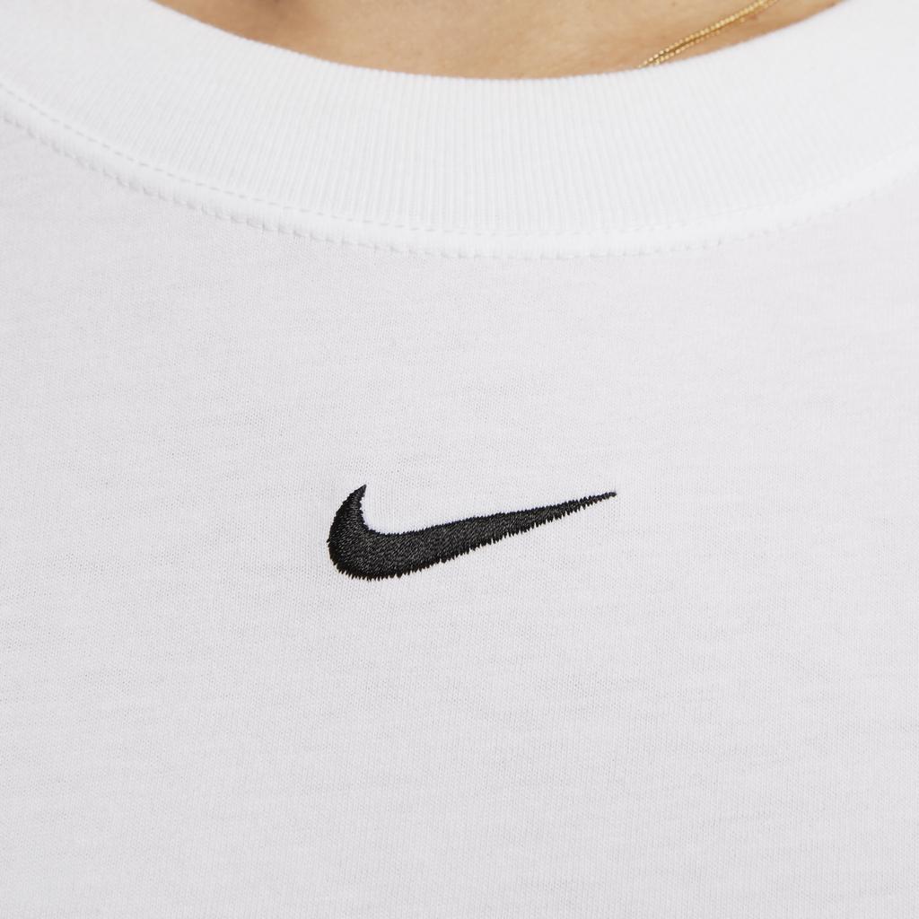 New Nike Sportswear Women's Logo Crewneck T-Shirt White FD4150-100