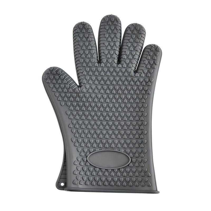 Silicone Non-Slip Heat Resistant Oven Gloves - Anti-Scalding, Ideal for Baking and Microwaves.