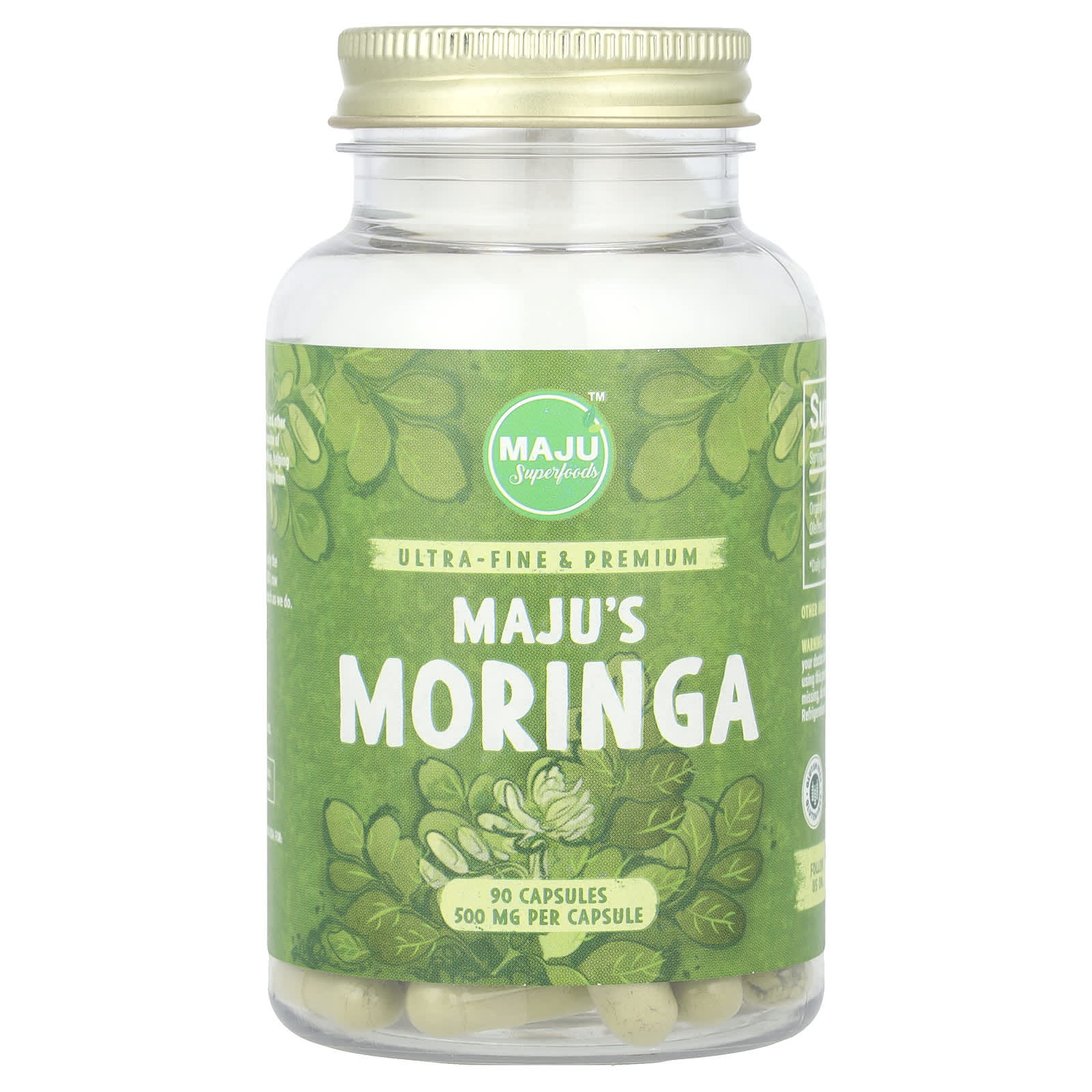 

Maju Superfoods, Maju s Moringa, 1,000 mg, 90 Capsules (500 mg per capsule)