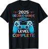 2nd Grade Level Complete Video Gamer Boy Graduation T-Shirt