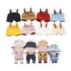 17Cm Cotton Doll Pocket Overalls For Labubu Figure Doll Plush Doll Soft Fabric Display Dressingup Accessories Outfit