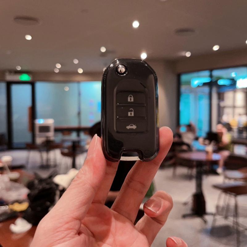 Compatible with Honda Vezel, Haoying, XRV, 9th Gen Accord, Civic, and Lingpai key case shell, foldable bag for women.