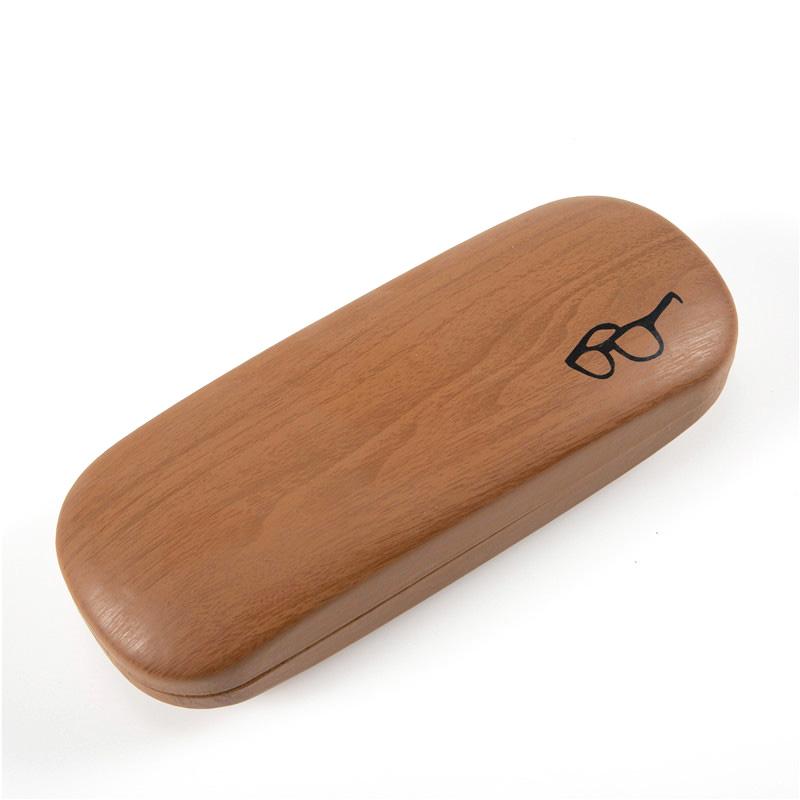 High Quality Hard Glasses Case Women Wood Grain Eyeglass Case Cover Portable Reading Glasses Box For Men Spectacle Cases