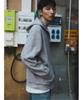 SHIFT.G Washed Color Hoodie Zip Up Gray