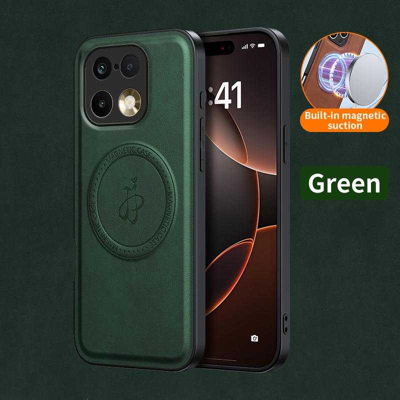 Wireless Charging Magnetic Case for Realme 16 Pro 5G 16 Pro+ Plus Protective Cover PU Leather Hard Back Shell Coque