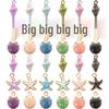 Multicolor Starfish & Seashell Conch Pendant — Marine Life DIY Alloy Jewelry Accessory