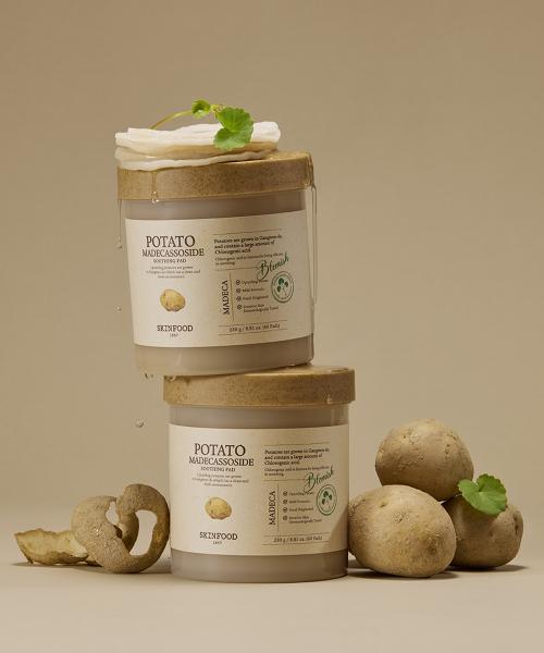 SKINFOOD Potato Madecassoside Soothing Pad 60ea Potato Pad