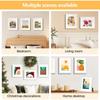 11 x14 Picture Frame Set of 4, White Photo Frame 8x10 with Mat Poster Frame Horizontal and Vertical Formats for Wall Hanging or Tabletop