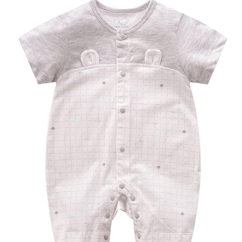 LABI Baby Summer Short-Sleeve Romper 59