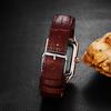 Square Waterproof Roman Analogue Watch with Leather Antique Simple and Stylish Square Watch for Men Perfect Gift for or Christmas Men's Watch Strap,