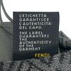 Pristine FENDI Scarf Micro Zucca Pattern gray wool mens Used